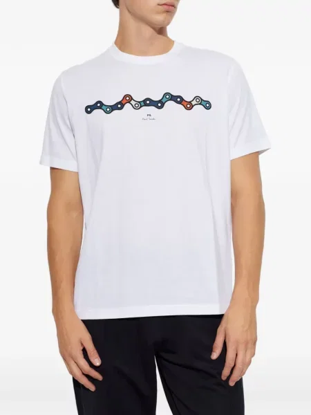Tricou Ps Paul Smith cu imagine alb