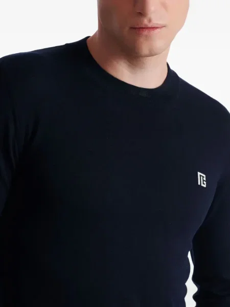 Пуловер Balmain синьо