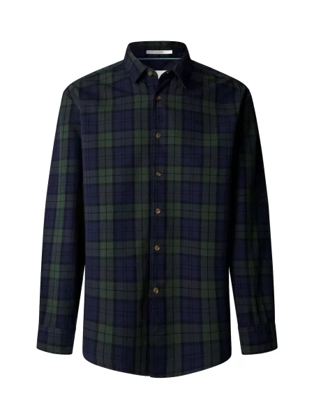 Pepe Jeans Košile Remi tmavě / tmavě zelená modrá