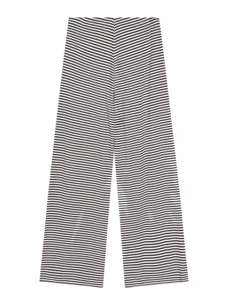 Bershka Pantaloni bleumarin alb