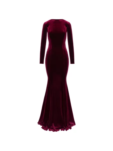 Rochie maxi Roserry lungă de costum roșu