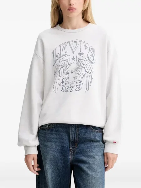 Curea Levi's® cu broderie cu cataramă cu dungi albastru