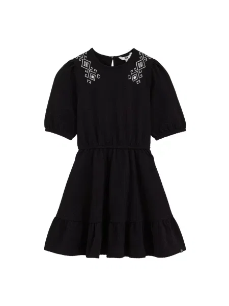WE Fashion Šaty černá bílá