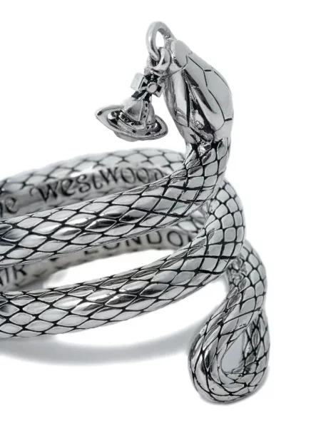 Inel Vivienne Westwood cu model piele de șarpe