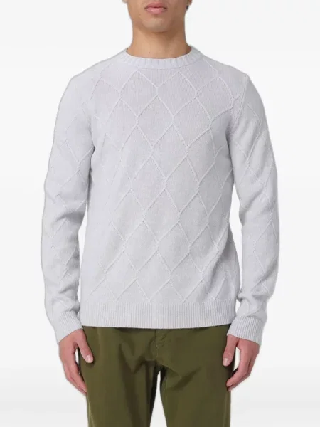 Sweter Xc z okrągłym dekoltem szary