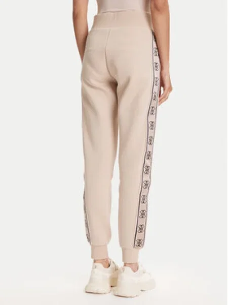 Guess Teplákové nohavice béžová