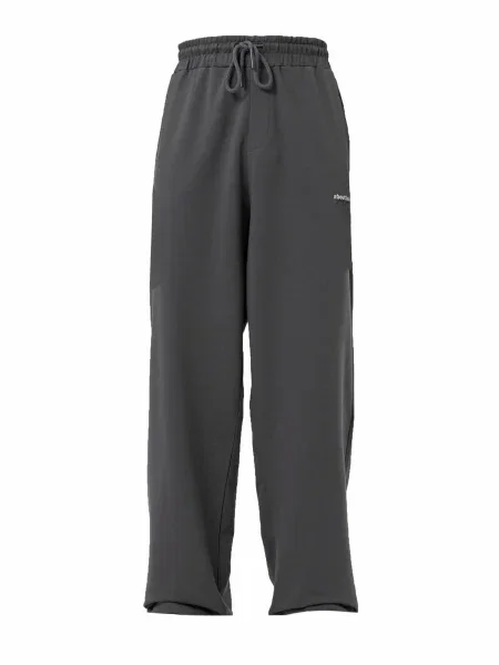 VAMOS CLO Pantaloni gri / negru alb