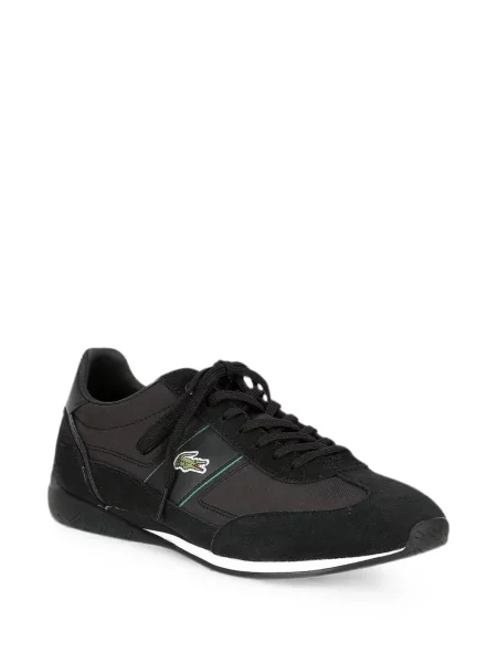Sneakerși Lacoste cu șireturi din dantelă negru