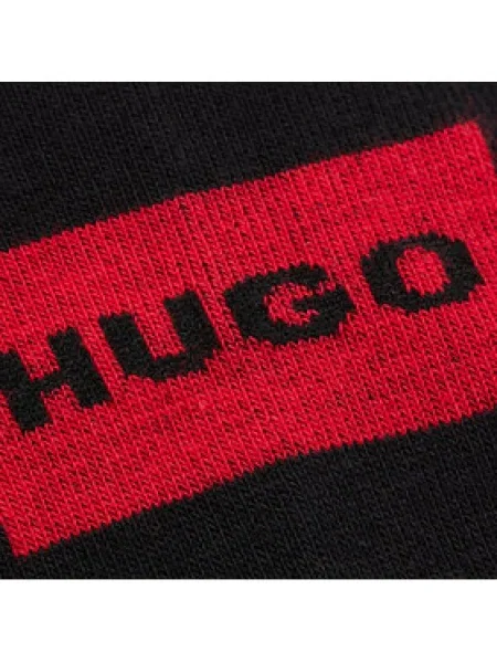 HUGO členkové ponožky pánske 3P LC LABEL CC čierna