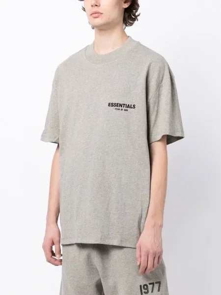 Μπλούζα Fear Of God Essentials με σχέδιο γκρι