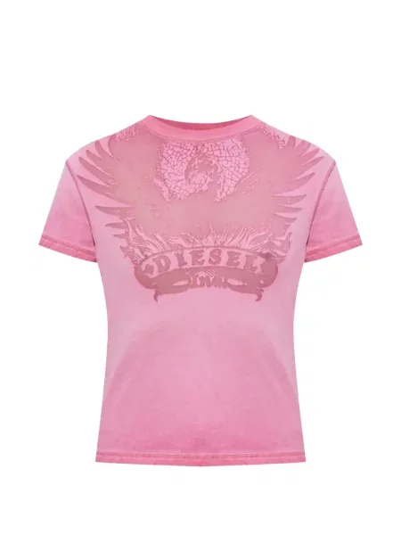 Tricou Diesel zdrențuiți roz