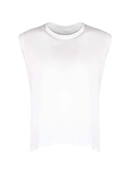 Tricou Dondup cu decolteu rotund alb