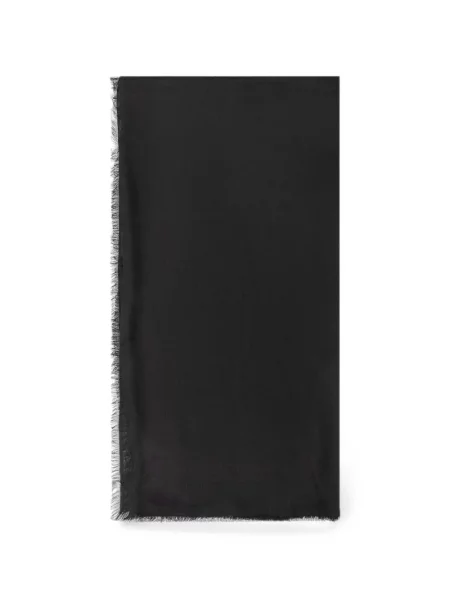 Fular Emporio Armani din modal cu autograf negru