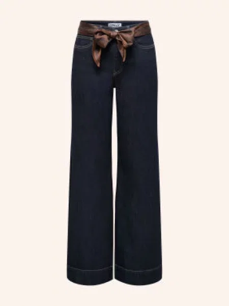 Only Široké Džíny dark blue denim modré