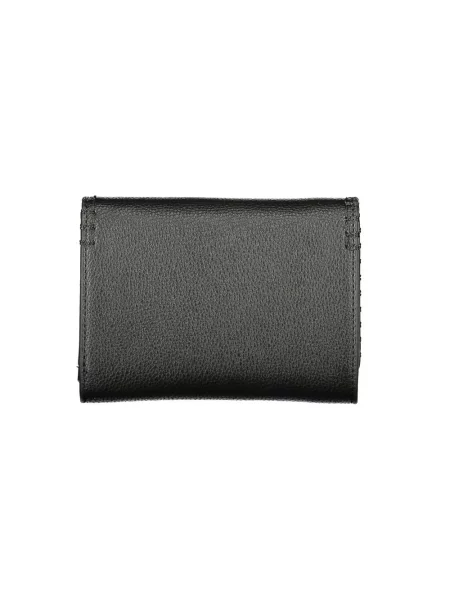 Lniany portfel Valentino Bags czarny