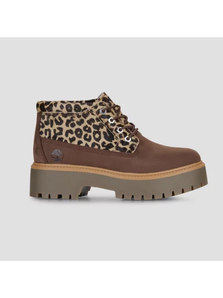 Pantofi Timberland streetstyle cu strasuri maro