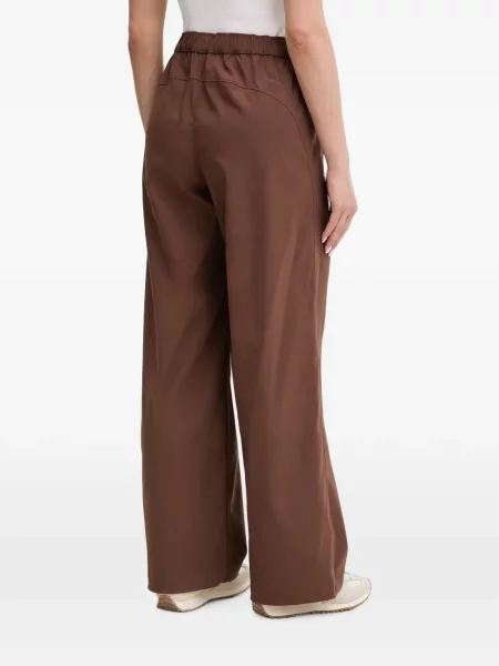 Pantaloni Under Armour alergare cu autograf maro