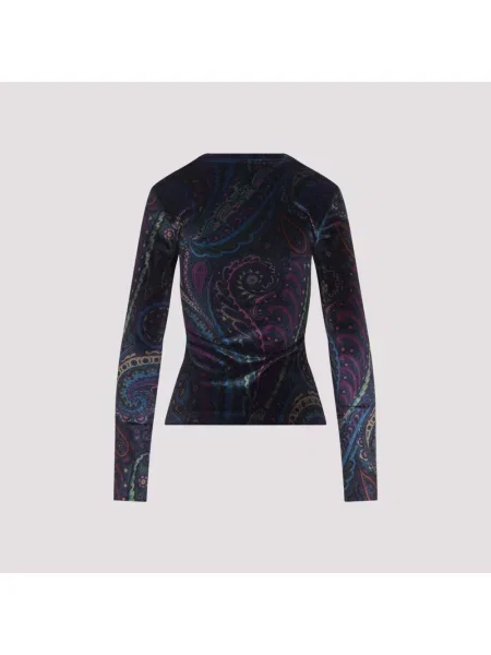 Top Etro niebieski