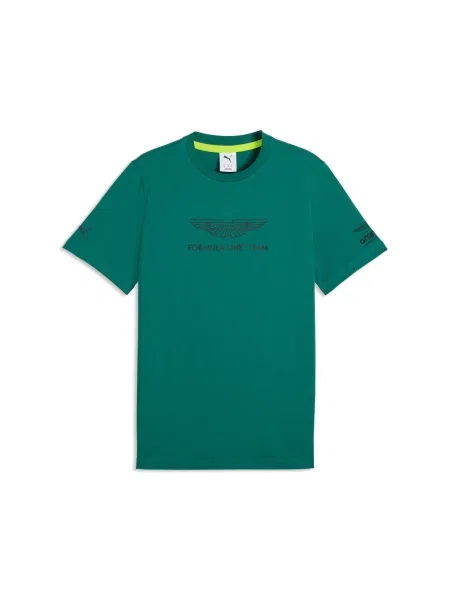 Koszulka PUMA x ASTON MARTIN ARAMCO TEAM Essentials Akcesoria S zielony