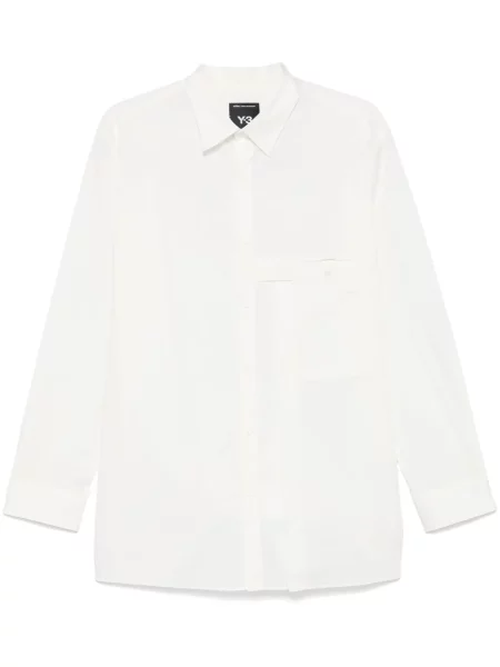 Poplínová košile Y-3 bílá