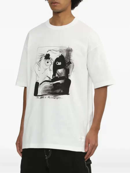 Raštuotas marškinėliai Comme Des Garçons Homme balta