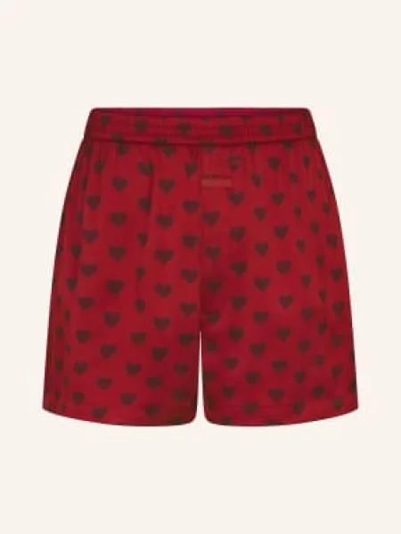 Skims Bokserki Sleep Sateen Z Satyny rot czerwone