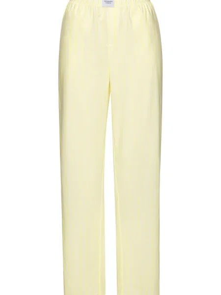 Copenhagen Studios Pantaloni de pijama galben pastel alb