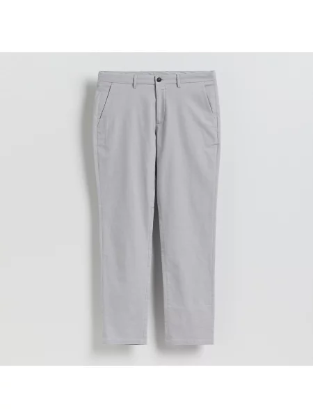 Reserved Chino slim fit nadrág világos szürke