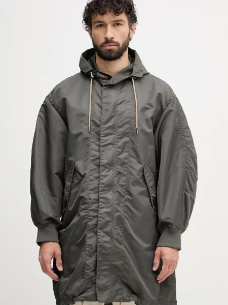 Armani Exchange palton bărbați verde