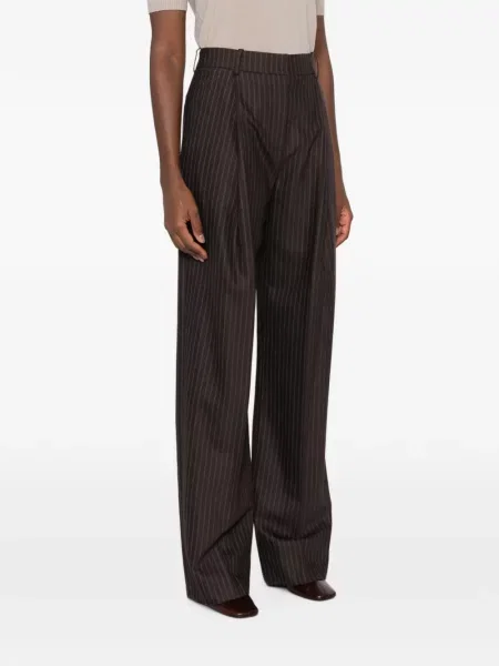 Pantaloni Elisabetta Franchi cu imagine maro