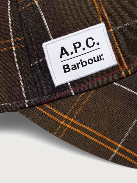 Barbour Czapka Z Daszkiem gruen czerwona