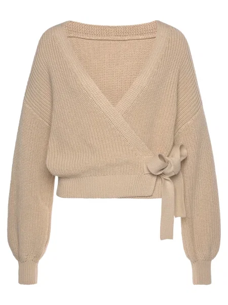 LASCANA Pletena jopa pesek