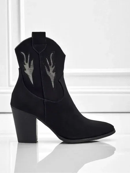 Botine Resti cowboy negru