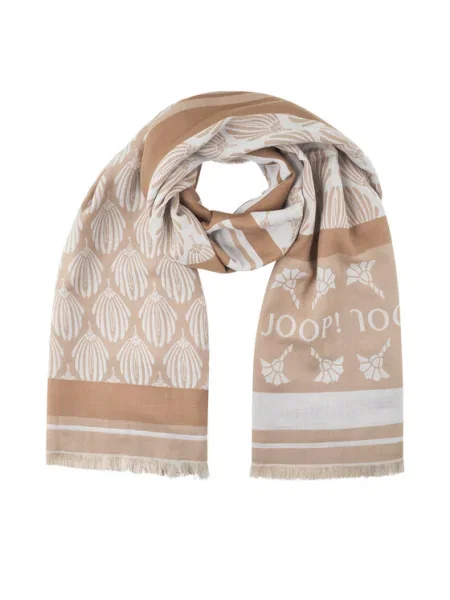 Joop! fular cu imprimeu bej