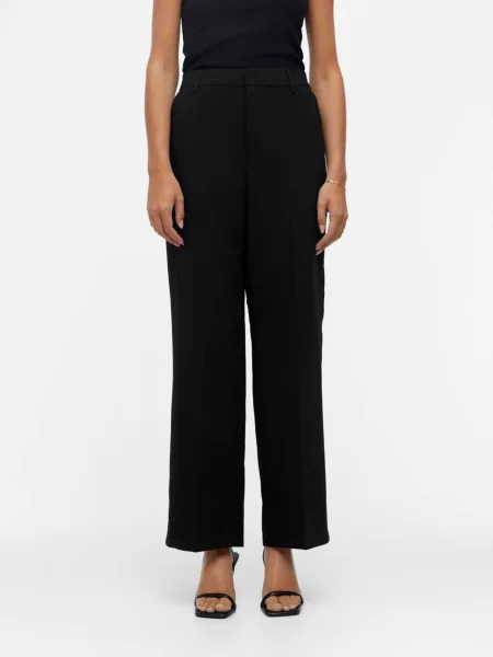 OBJECT Pantaloni cutați negru