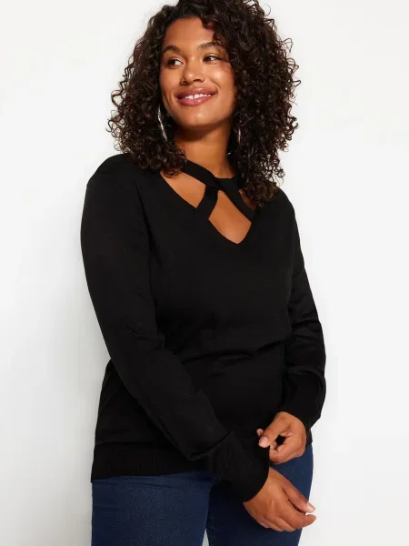 Pulover Trendyol Curve negru