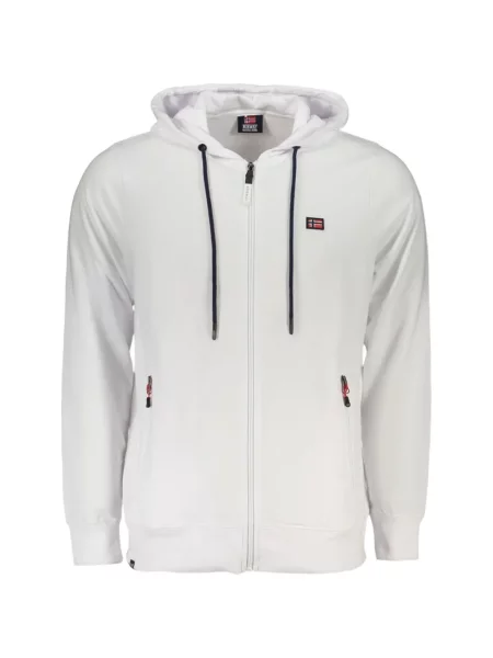 Hanorac cu glugă Norwegian Rain cu cordon alb