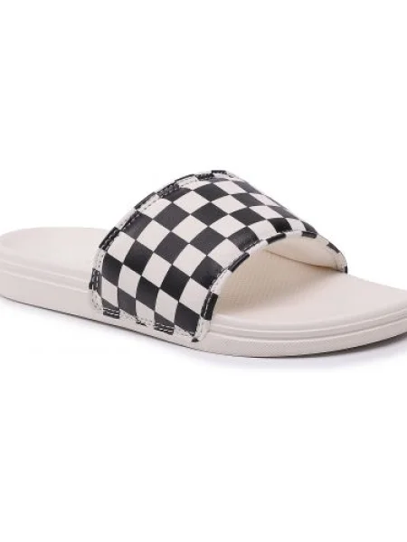 Šľapky VANS La Costa Slide-On Checkerboard Black/Mars čierna