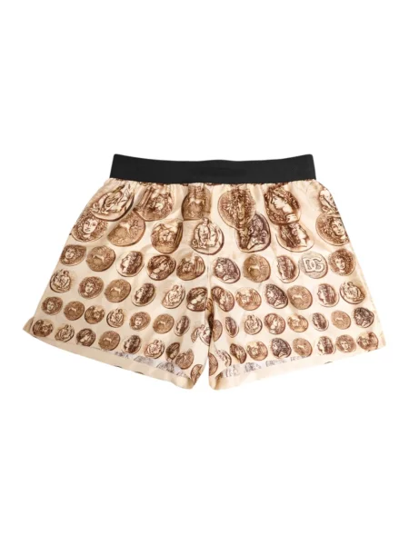 Kąpielówki Dolce And Gabbana beżowe