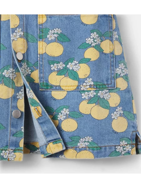 Gyerek denim ruha Tinycottons kék