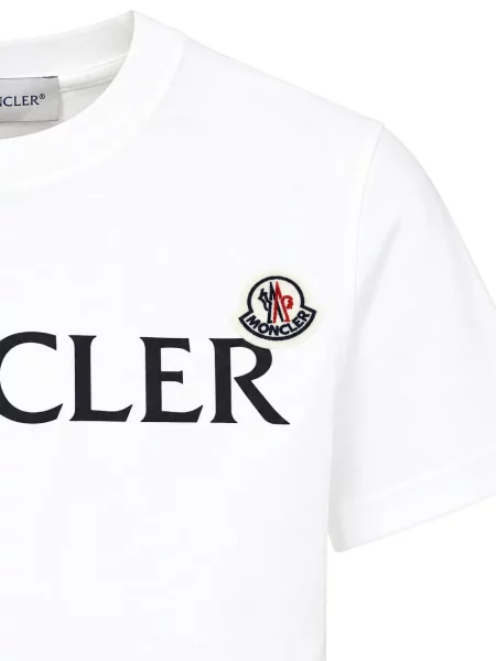 Koszulka dziecięca Moncler Enfant biała