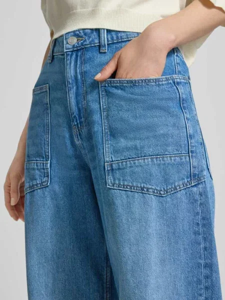 Jeansy o kroju relaxed fit z naszywanymi Jake*s Studio Woman błękitne