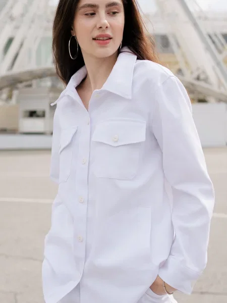 Сорочка LadyLike текстиль білий