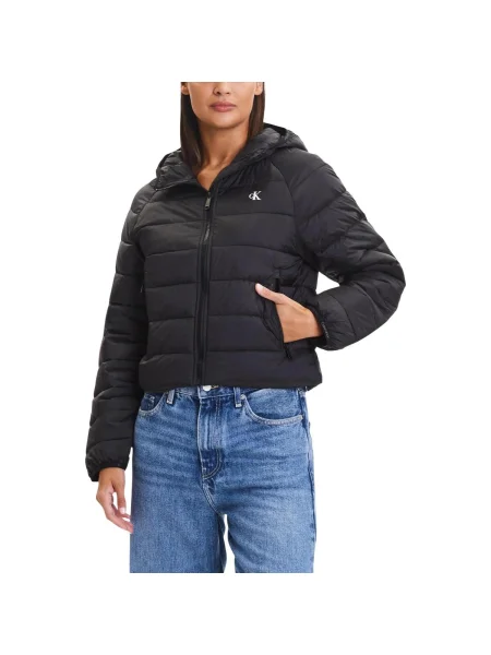 Geacă de blugi Calvin Klein Jeans negru