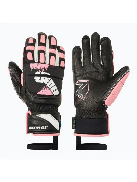 Mănuși de schi pentru copii Ziener Lanus-Z AS PR black/pink vanilla negru