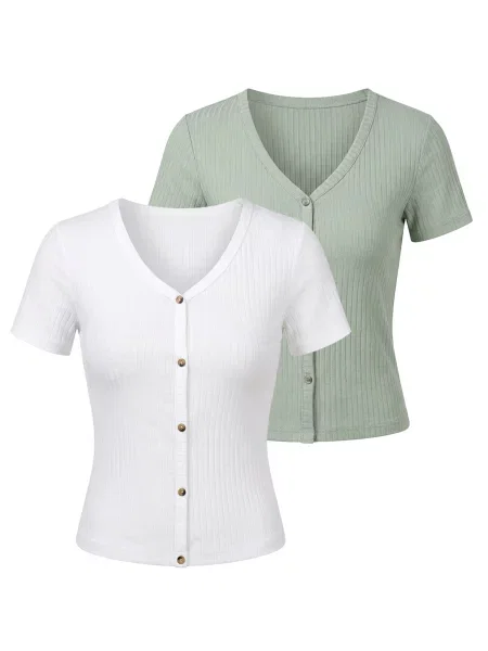 Studioselect Geacă tricotată Elna verde mentă alb