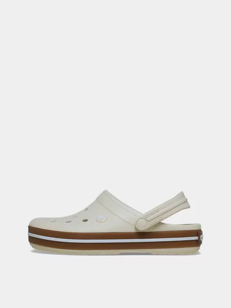 Детские сабо Crocs бежевые