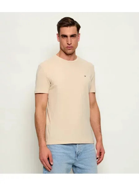 Tommy Jeans Tricou | Extra slim fit bej