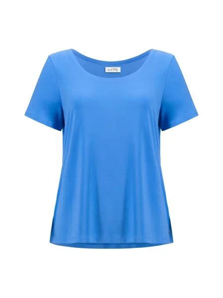 Koszulka Joseph Ribkoff z krótkim rękawem niebieska