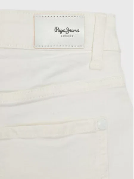 Pepe Jeans Džinsiniai šortai Patty Short balta
